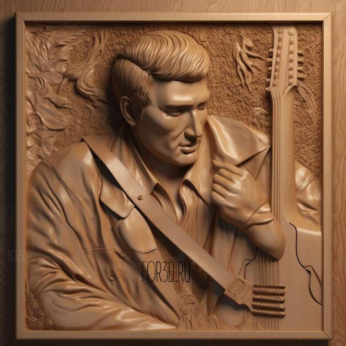 Elvis Presley 2 stl model for CNC